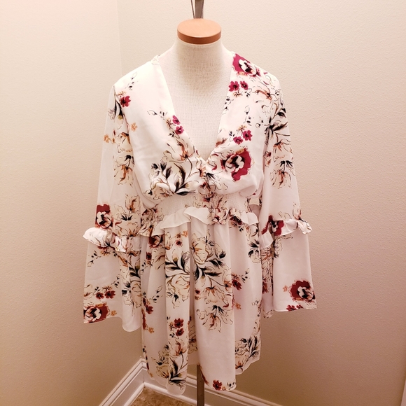 Anthropologie x First Monday Floral Dress | Size L - Picture 9 of 12